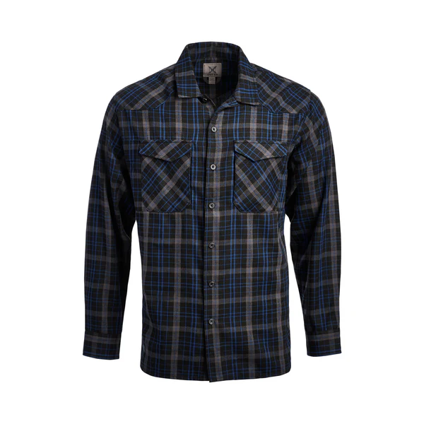 VTX-CanyonValleyFlannel-RiverShadePlaid-Front